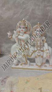 Marble Radha Krishna Statue