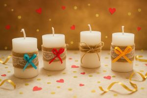 Decorative Scented Pillar Candles