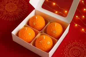 Premium Home Festive Laddu Candle