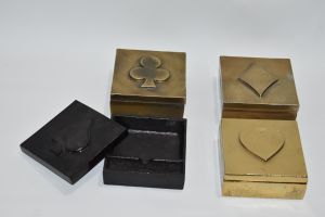 Playing Card Suit Themed Decorative Boxes Set OF 4 Pcs