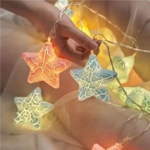 Crack Star Shape LED String Lights