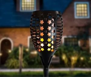 Warm White Solar 3 In 1 Flame Star LED Lights