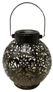 Solar Retro Flower Metal Light