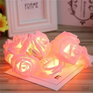Pink Flower LED String Fairy Lights