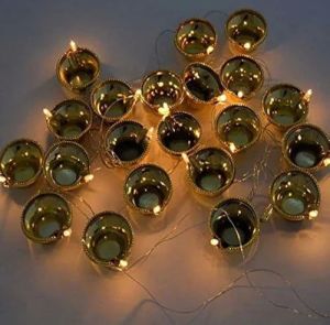 Golden Diya LED String Lights
