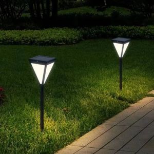 Solar Pathway Triangle LED Light