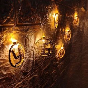 Swastik Metal LED String Lights