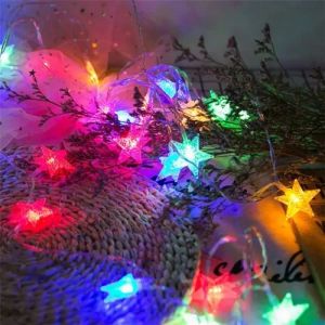Multi Colour Mini Star String Lights