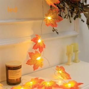 Maple Leaf LED String Lights