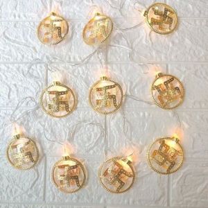 Swastik Metal LED String Lights