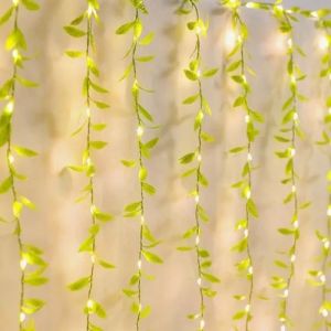 Leaf Curtain String LED Lights