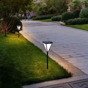 Solar Pathway Triangle LED Light