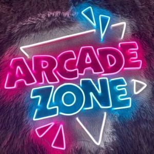 Arcade Zone Neon Sign Board