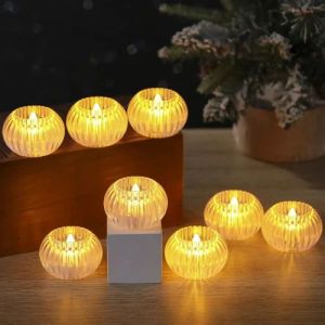 Decor Clear Crystal LED Candle Lights