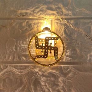 Swastik Metal LED String Lights