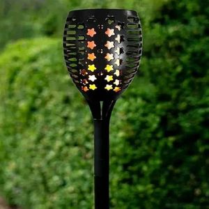 Warm White Solar 3 In 1 Flame Star LED Lights
