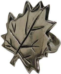 Silver Moroccan Pattern Napkin Ring