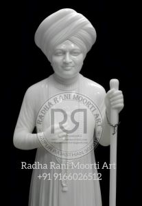 White Marble Jalaram Bapa Moorti