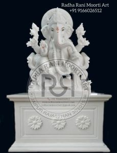 Marble Gajanand Ji Moorti