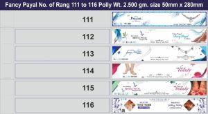 Fancy Silver Anklet Packing Pouch