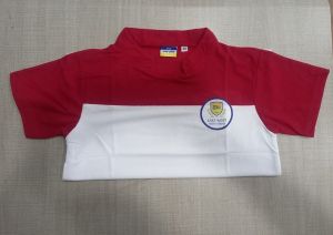 Poly Cotton Half Sleeve School Uniform T Shirt