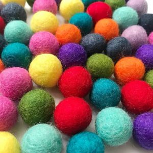 Colorful Woolen Felt Balls