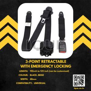 Ique 3 Point Retractable Seat Belt
