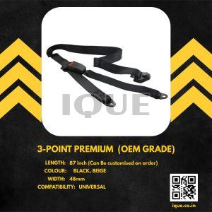 Ique Three Point Manual Car Seat Belt