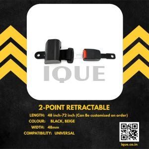Ique Two Point Retractable Car Seat Belt
