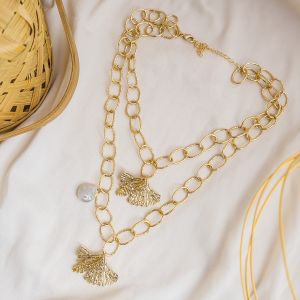 Chunky Brass Layered Necklace