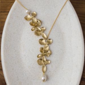 Statement Gold Plated Brass Necklace