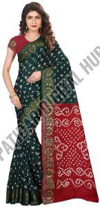 Casual Bandhani Cotton Saree with Ethnic Feel