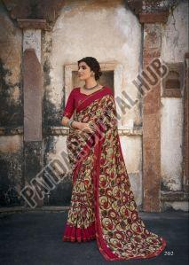 Printed Georgette Saree for Daily Wear