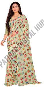 Synthetic Printed Designer Daily Wear Saree