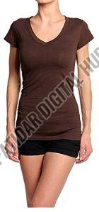Womens Slim Fit V-Neck T-Shirt