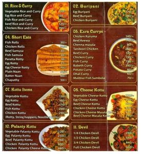 Menu Card Printing Services
