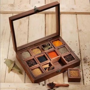 Wooden Spice Box