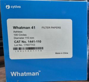 110mm Whatman Grade 41 Ashless Filter Papers