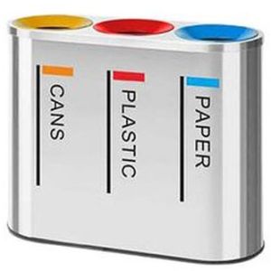 Hydra Trio Stainless Steel Dustbin