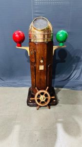Marine Antique Wooden Magnetic Compass