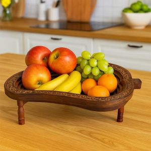 Wooden Mango Shaped Fruit Basket