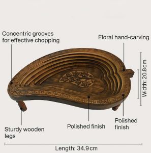 Wooden Mango Shaped Fruit Basket