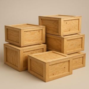 Collapsible Plywood Shipping and Storage Box