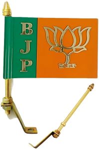 Metal Car Political Flag