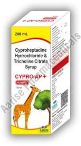 Cyproheptadine Hydrochloride and Tricholine Citrate Syrup