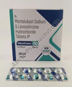 Montlevo Montelukast Sodium Levocetirizine Hydrochloride Tablet Monliveo 10