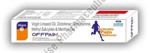 virgin linseed oil diclofenac diethylamine methyl salicylate menthol gel