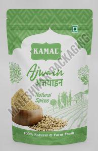 Custom Ajwain Standup Zipper Pouches