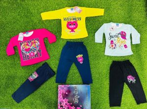 Girls Printed Pajama Set