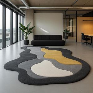 hand-tufted Irregular Design Handwoven Soft Rugs
